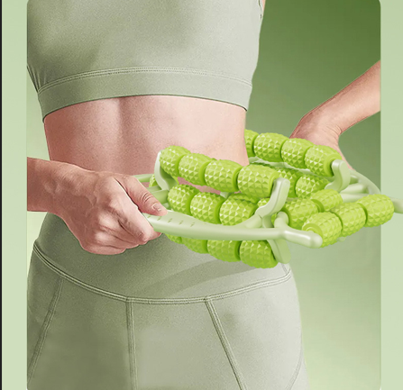 Symmetry Solutions: The Back-Knot Eliminator - High-Density Foam Roller for Deep Tissue Relaxation, Fitness Recovery & Home Use