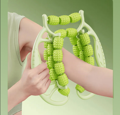 Symmetry Solutions: The Back-Knot Eliminator - High-Density Foam Roller for Deep Tissue Relaxation, Fitness Recovery & Home Use